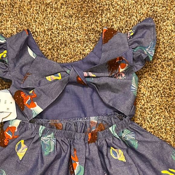 Disney Little Mermaid Baby Toddler Girl Purple Twirl Dress - Size 18 month - Picture 4 of 7